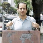 Rodrigo Braga Série: Ornamentos para o Corpo – Mapa Mundi Madeira, chumbo e pólvora 60 x 66 x 7cm, sem data