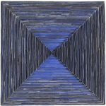 Marcos Coelho Benjamim Quadrado Azul Objeto em zinco pintado em azul 50 x 50 cm.