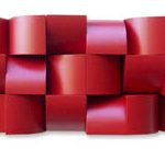 Relevo Vermelho Acrílica sobre madeira 42 x 140 cm, 2007