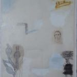 Paulo Whitaker, Sem Título, Aquarela, grafite, acrílica e óleo sobre papel, 156 x 96 cm
