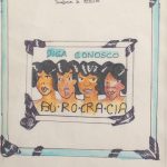 Burocracia, Guache e nanquim sobre papel, 25,5 x 20,5 cm, 1975.