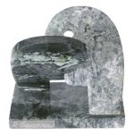 Beijo Escultura em pedra de esmeralda 20 x 21 x 13 cm