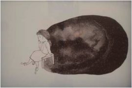 Thais Beltrame Memória Distante Nanquim e Aquarela sobre papel 17 x 25 cm, 2009