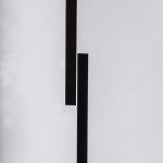 Relevo em chapa de aço corten, pintado, 74 x 15 x 15 cm, 1995 – 2016