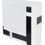 Eduardo Sued Quadrado Branco Acrílica sobre Madeira 30 x 29 x 5 cm