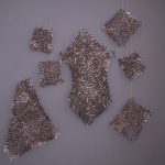 Ex - Votos, Resina Cromada e Cobre, 200 x 200 x 30 cm
