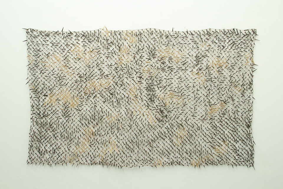 Espinheiro 2, Resina Cromada e Cobre, 120 x 200 x 5 cm, 2016