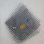 Trama, Arame galvanizado, zinco pintado em acrílica, 82x74x7 cm