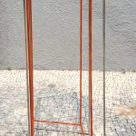Sérvulo Esmeraldo, Sem Título, Escultura em Aço inox trefilado, 192,5 x 80 x 80 cm, 2015