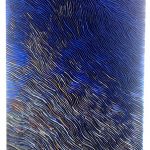 Marcos Coelho Benjamim, Retângulo Azul, Zinco oxidado pintado em Azul, 80 x 160 cm, 2013.