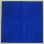 Marcos Coelho Benjamin Quadrado Azul Objeto em zinco pintado de azul 50 x 50 cm.