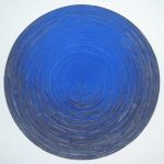 Marcos Coelho Benjamin Roda Azul Objeto em zinco pintado de azul 100 x 100 cm.