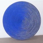 Marcos Coelho Benjamim Roda Azul Objeto em zinco pintado em Azul 100 cm de diâmetro, 2008
