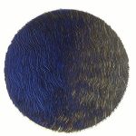 Marcos Coelho Benjamim, Roda Azul, Zinco oxidado pintado em azul, 120 cm de diâmetro.