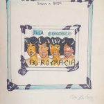 Anna Bella Geiger, Burocracia, Guache e nanquim sobre papel, 25,5 x 20,5 cm, 1975.
