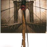 Anna Bella Geiger, Flumenpont nº 2, Fotografia, encáustica, vidro, plástico e limalha, 39 x 31 cm, 2001-2005