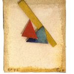 Arthur Piza, AP 96, Aquarela e colagem sobre papel tourchon, 7,5 x 6,5 cm