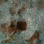 Hilal Sami Hilal, Série Cartas, Cobre/Corrosão, papel e oxidação, 65 x 51 cm, 2011