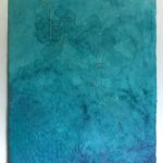 Hilal Sami Hilal, Sem Título, Papel de fibra de algodão feito a mão, pigmentos e inscrições em relevo, 90 x 70 cm, 2012.
