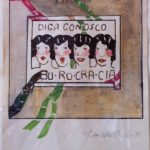Anna Bella Geiger, Burocracia, Guache e nanquim sobre papel, 26 x 20 cm, 1978.