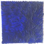 Marcos Coelho Benjamim, Quadrado, zinco oxidado pintado em Azul, 50 x 50 cm