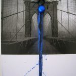 Anna Bella Geiger, 17 Flumenpont nº 1 Universe-New York 2001-2005, Fotografia, encáustica, vidro, plástico e limal, 39 x 31 cm
