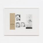 Anna Bella Geiger, O Pão nosso de cada dia, Saco de pão e série de 6 cartões postais, 74 x 79 cm, 1978.