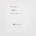 Brisa Noronha, Sem Título -Série Coesão, pedras sobre papel de algodão, 28 x 25 cm, 2016