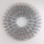 Copa, Aço Inox, plástico e Arame, 112 x 112 x 15 cm, 2014.