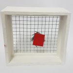Arthur Luiz Piza T-1443 galavanized wire, painted zinc, and painted wood 3.5 x 4 x 2 in