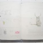 Walmor Corrêa, Sem titulo, Grafite, lapis de cor e tinta sobre papel, encadernacao em papel e couro, 83,5 X 51,5 cm, 2015