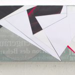 Isabelle Borges, Fold 08.16, Colagem, Papel Edding, Filme de Impressão Digital, 20 X 40 cm, 2016