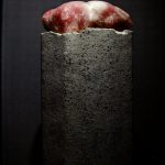 Amélia Toledo, Impulso (série), Bloco de pedra polida e semi polida sobre coluna de concreto, 109 x 38 x 30 cm, 1999 - 2017
