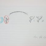 Anna Bella Geiger, Variable Equations, Frottage, Graphite, colored pencils on notebook sheet, 9 X 13 in, 1978