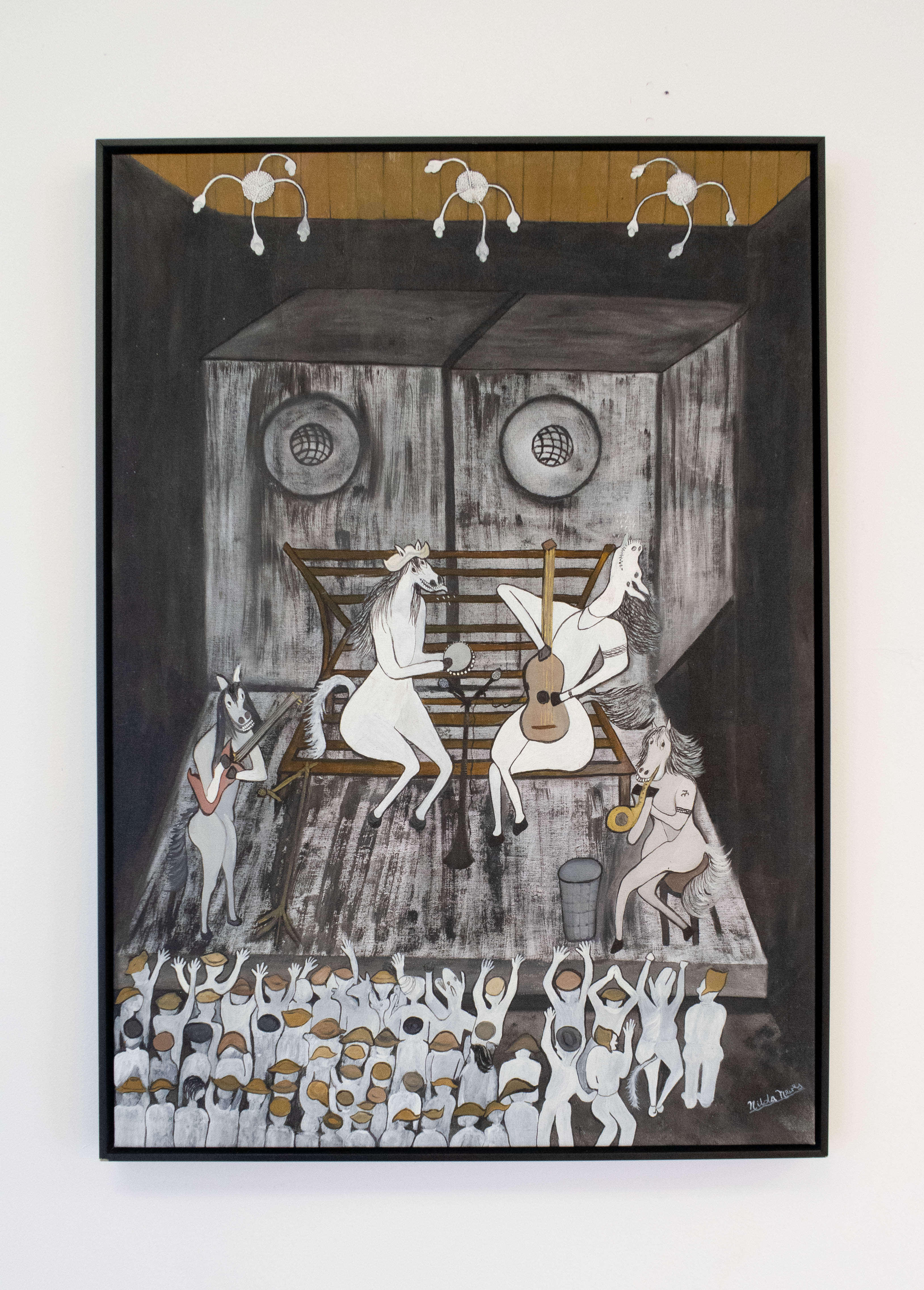 Nilda Neves, A Festa, Óleo sobre tela, 98 x 71 cm, 2018
