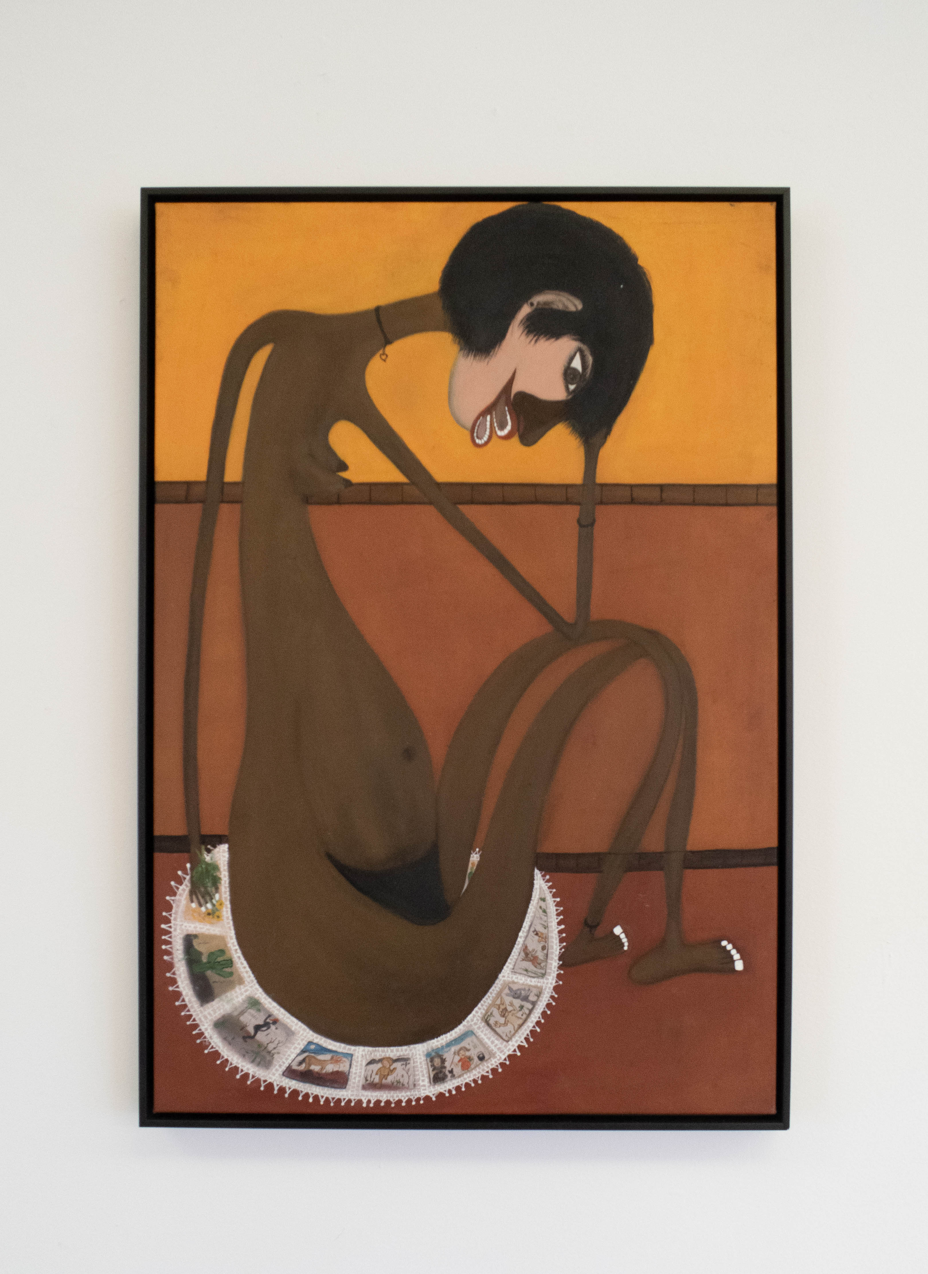 Nilda Neves, Caipora Filha, Acrílica sobre tela, 90 x 63 cm, 2019