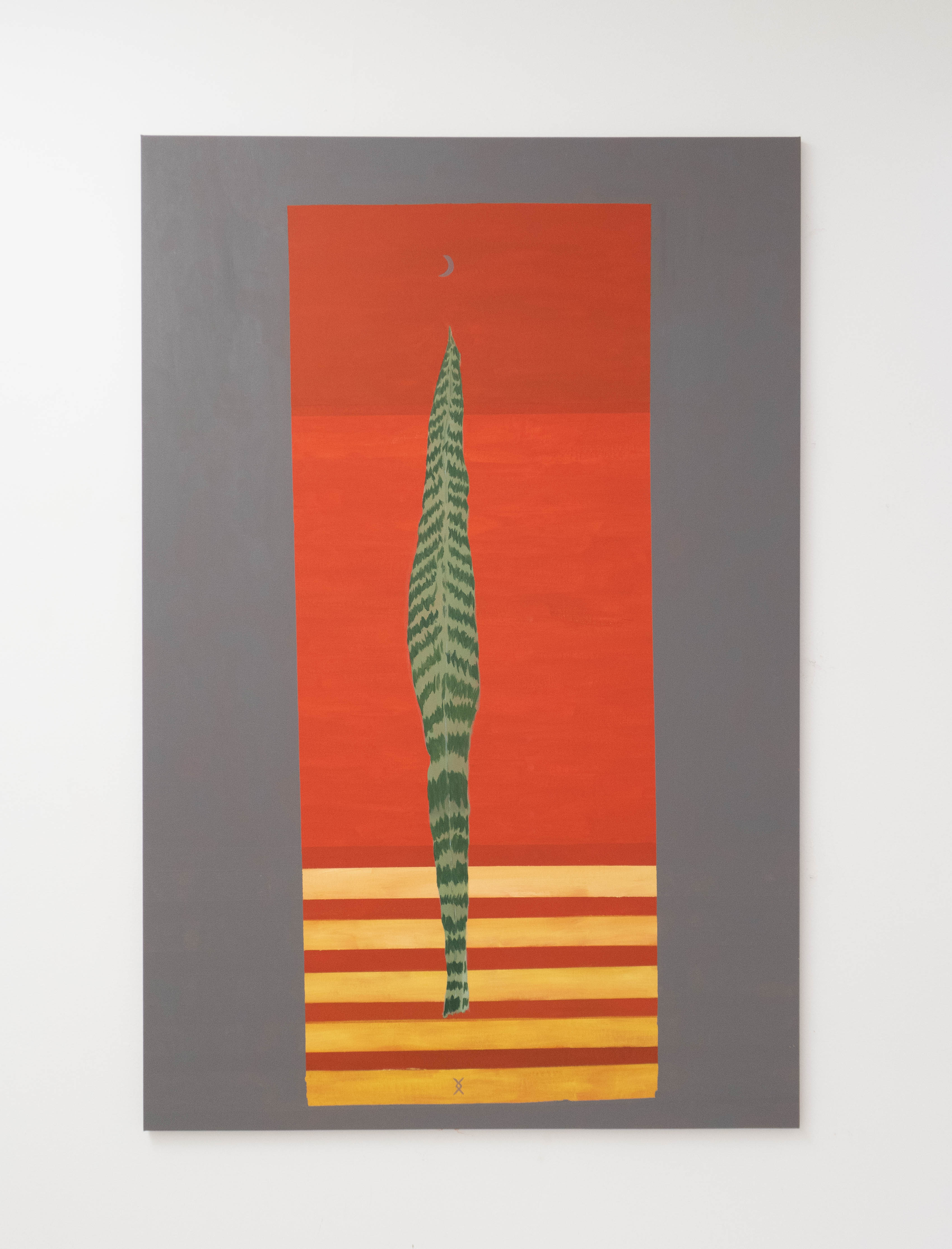 Rafael Pajé, Espada de São Jorge, Óleo sobre tela, 180 x 120 cm, 2019
