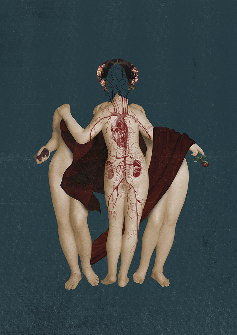 Aline Chaves, Sem título - Série “Manipuladas”, Colagem digital impressa em papel Canson Performance Matte 240g, 42 x 59,4 cm, 2019, Tiragem 3 de 10