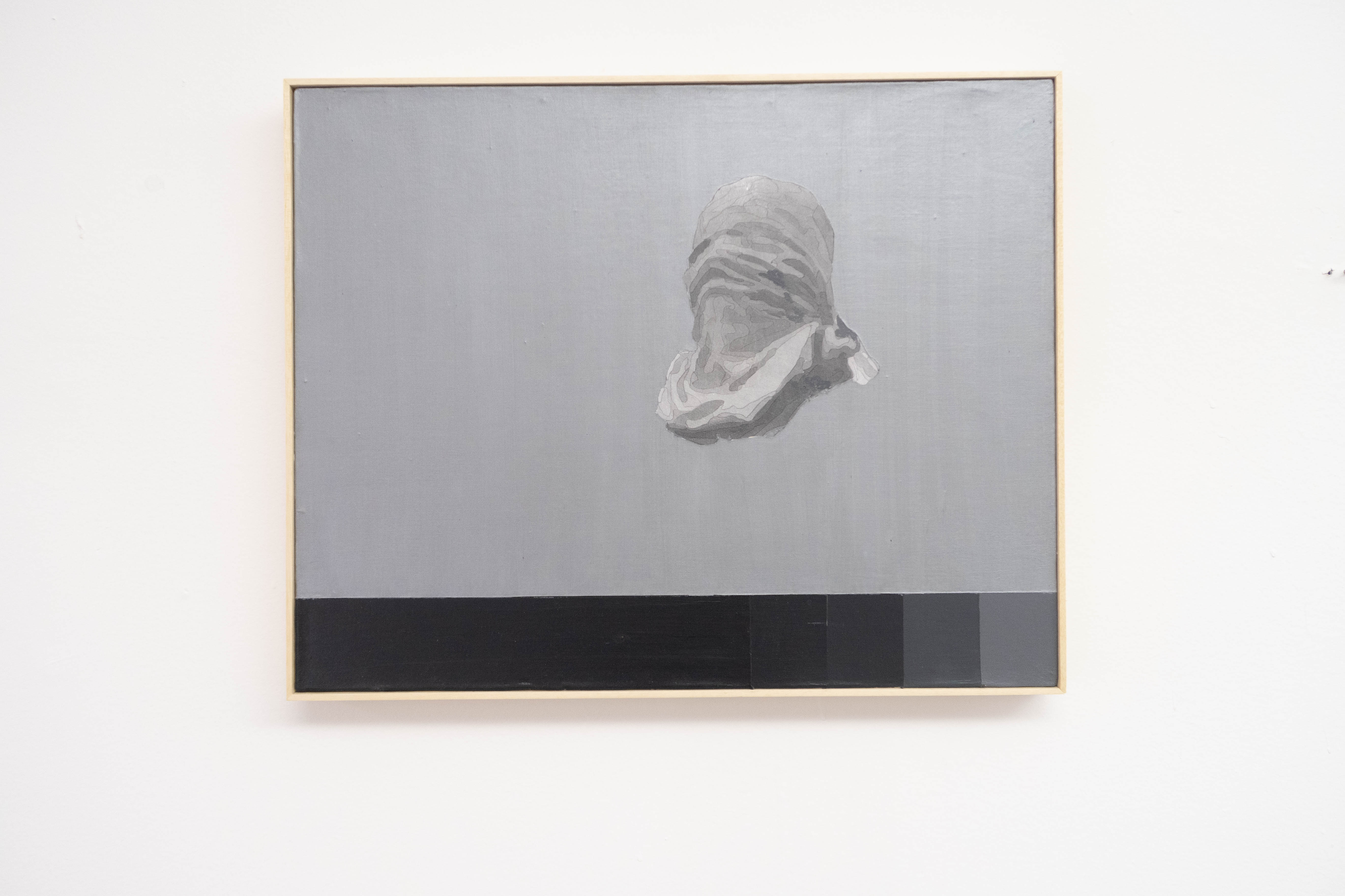 Diego Castro, [A]grid0519, Transferencia fotográfica, tinta acrílica sobre tela, 30 x 50 cm, 2019