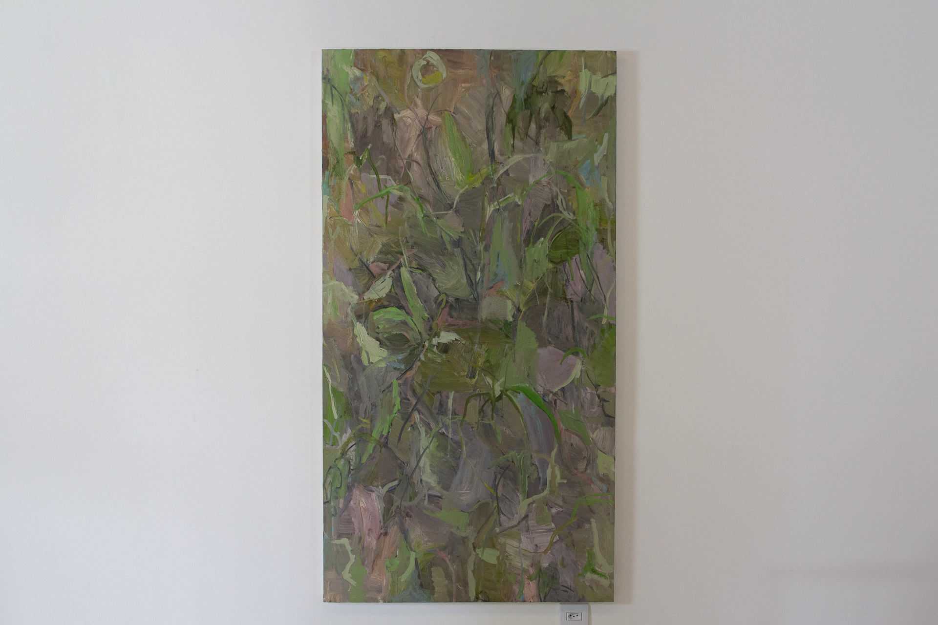 Fernando Brum, Jardim, Óleo sobre tela, 157 x 83 cm, 2020